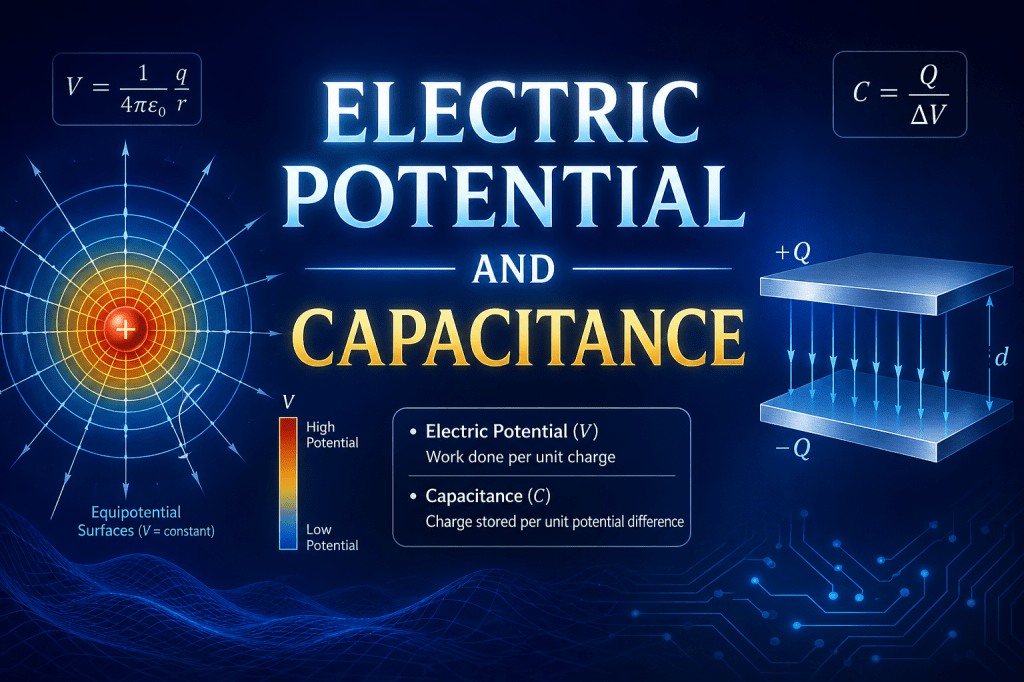 Class 12 Electric Potential & Capacitance&nbsp;Notes